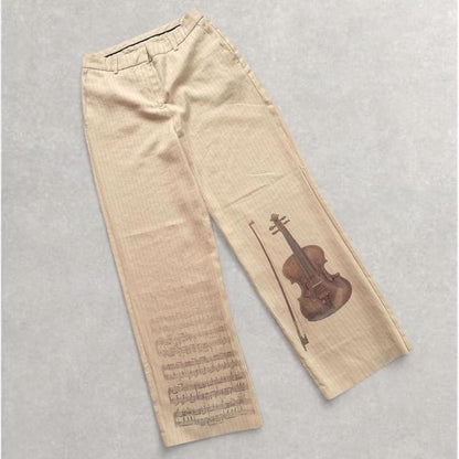 violin pinstripe trousers (s)