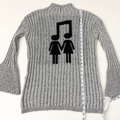 music love sweater dress (m)