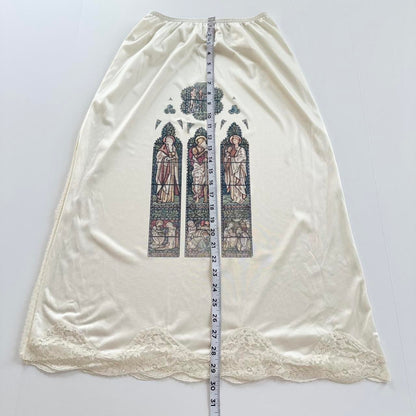 stained glass vintage slip skirt (s/m)