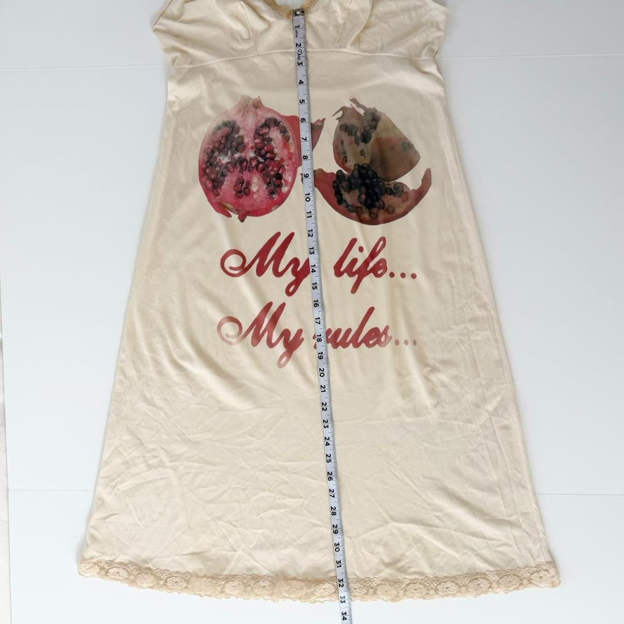 my life my rules slip dress (large)