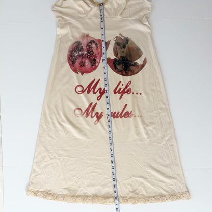 my life my rules slip dress (large)