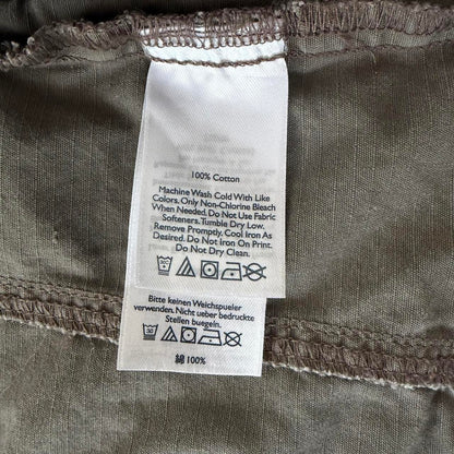 reworked vintage lace accent canvas cargo jacket(m/l)