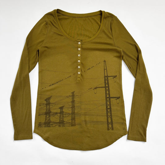 manga power lines green henley (large)