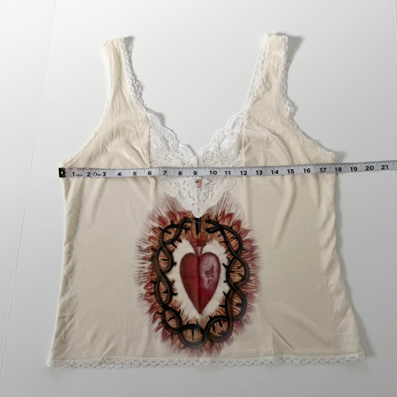 sacred heart slip cami and skirt set (m)