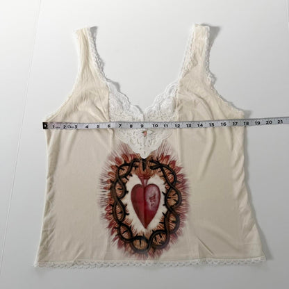 sacred heart slip cami and skirt set (m)