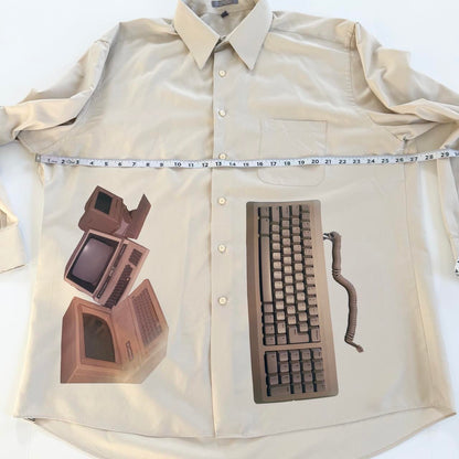cyber core button up shirt (men’s xl)