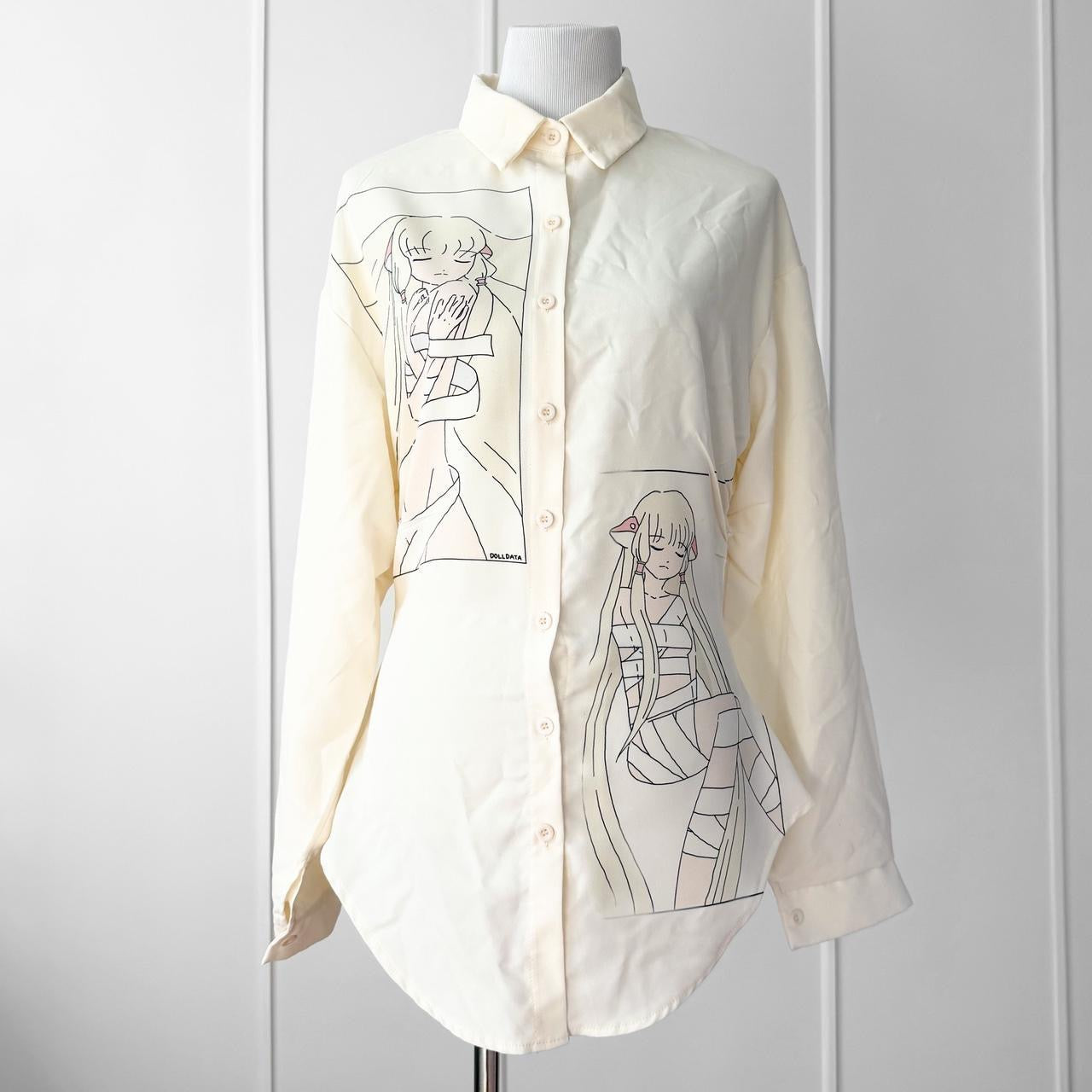 anime ruched shirt (m)
