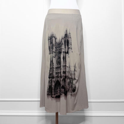 vkei cathedral vintage maxi skirt (s)