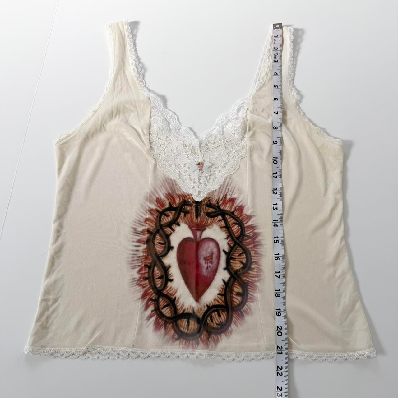 sacred heart slip cami and skirt set (m)