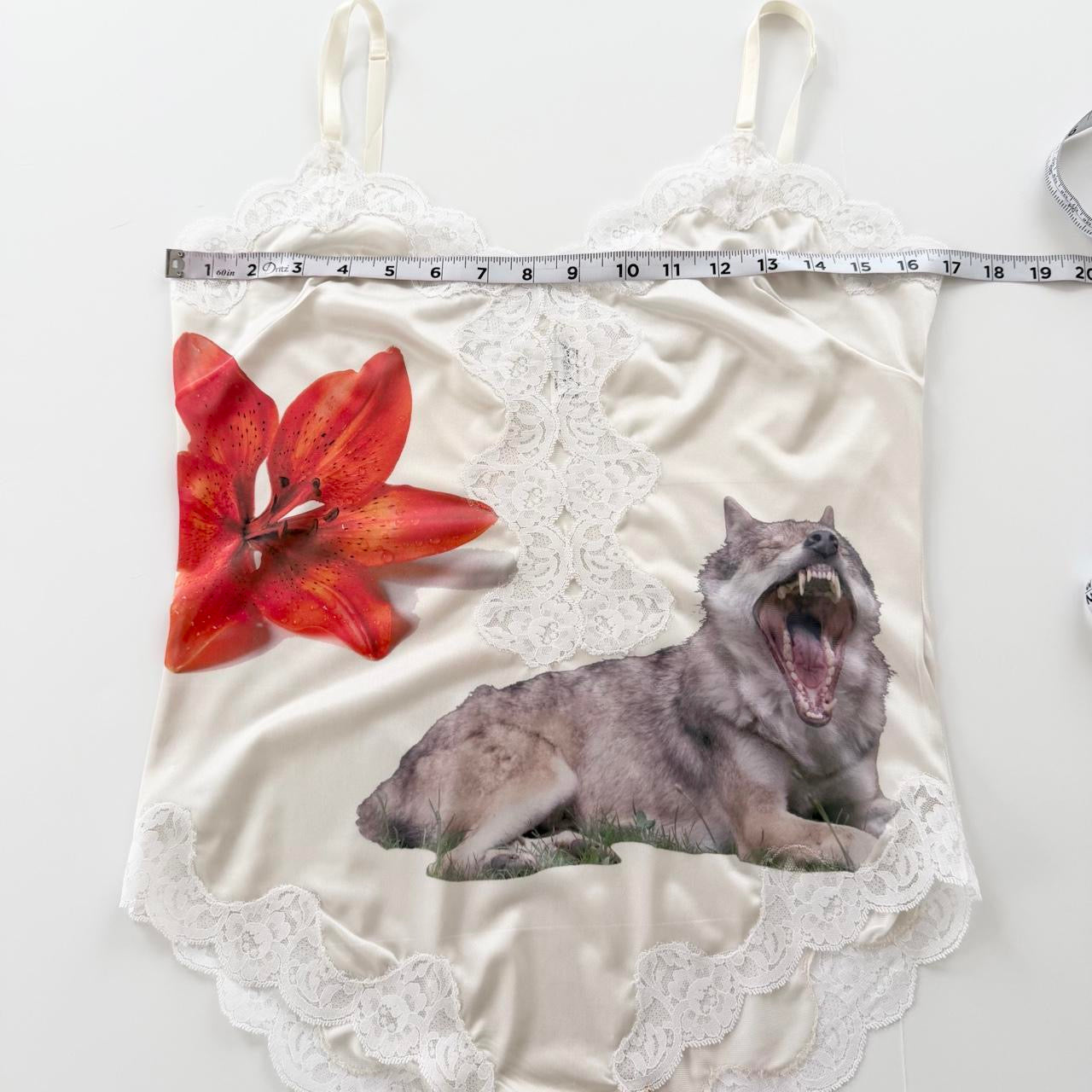 rawr vintage slip lace bodysuit (s/m)