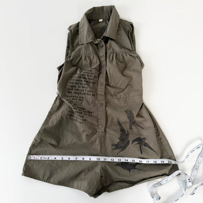 holy prayer grunge cotton romper (xs)