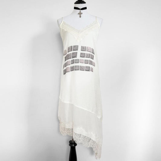 god complex asymmetrical dress (m)