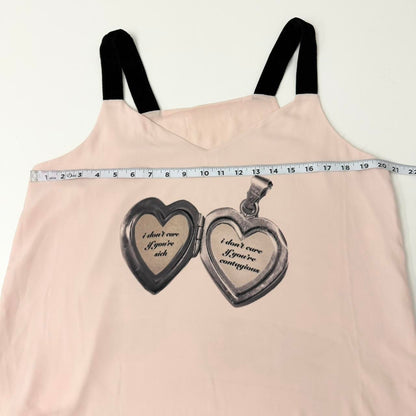 contagious locket velvet chiffon blouse (large)