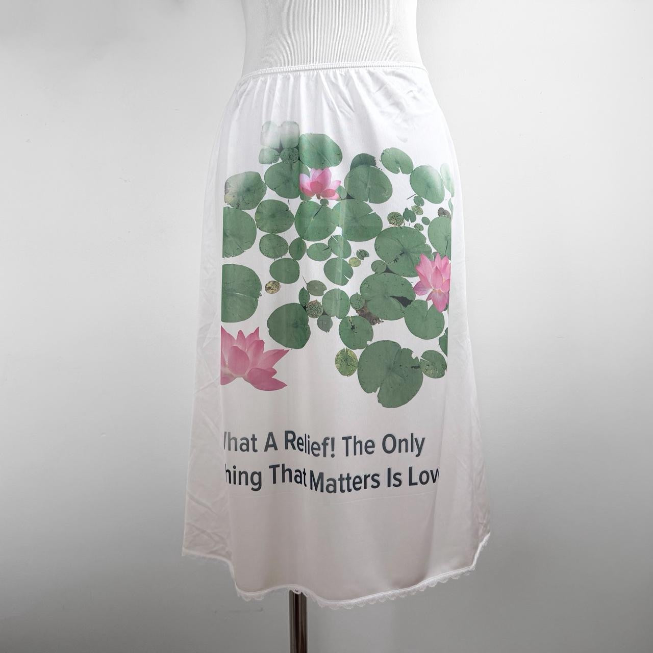 lily pads vintage slip skirt (large)