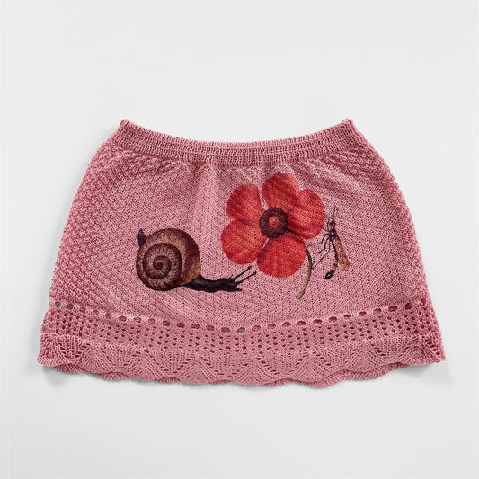 snail crochet mini skirt (xs/s)