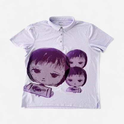 nervous girl men’s polo shirt (xl)