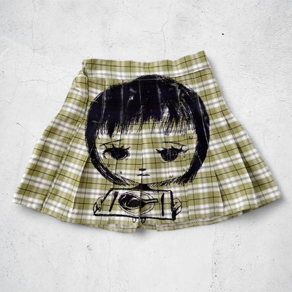 nervous girl pleated skirt (xs)