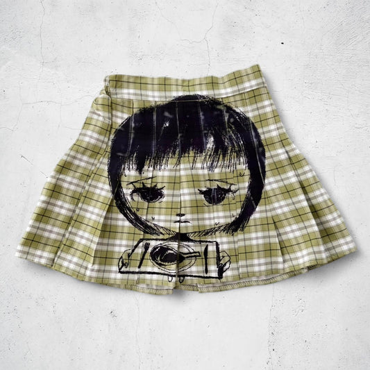 nervous girl pleated skirt (xs)