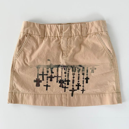rosary dagger cotton mini skirt (s)
