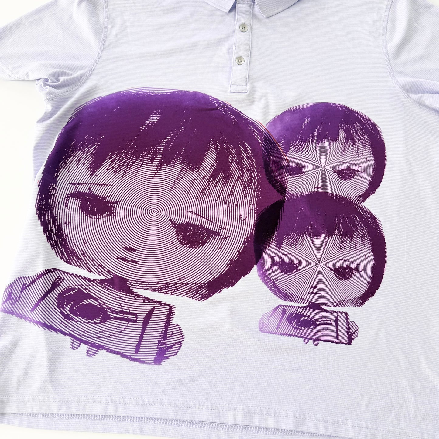 nervous girl men’s polo shirt (xl)