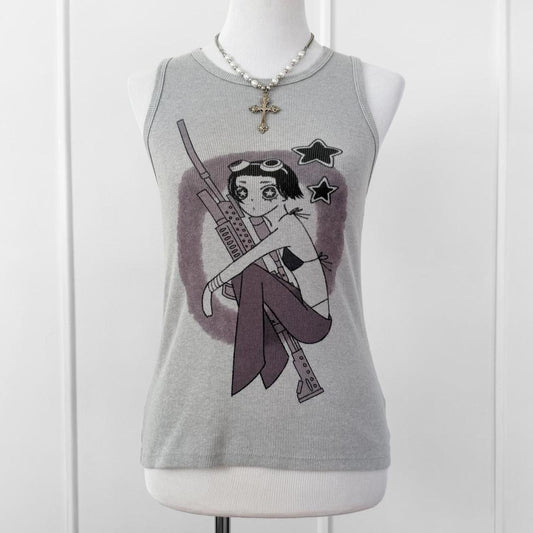star girl ribbed tank top (large)