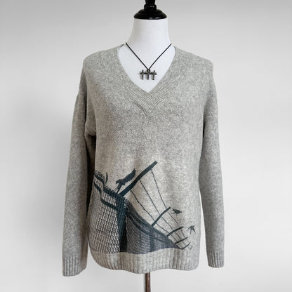 chain fence sweater (m)