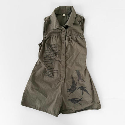 holy prayer grunge cotton romper (xs)
