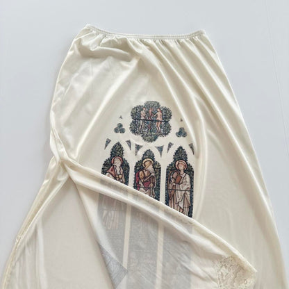 stained glass vintage slip skirt (s/m)