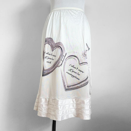 contagious locket vintage slip skirt (s/m)