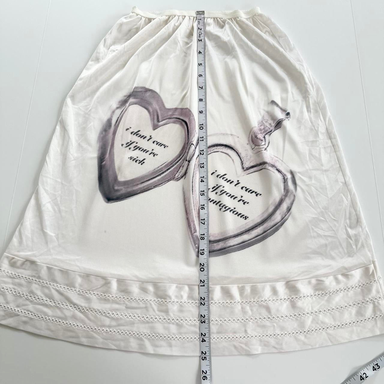 contagious locket vintage slip skirt (s/m)